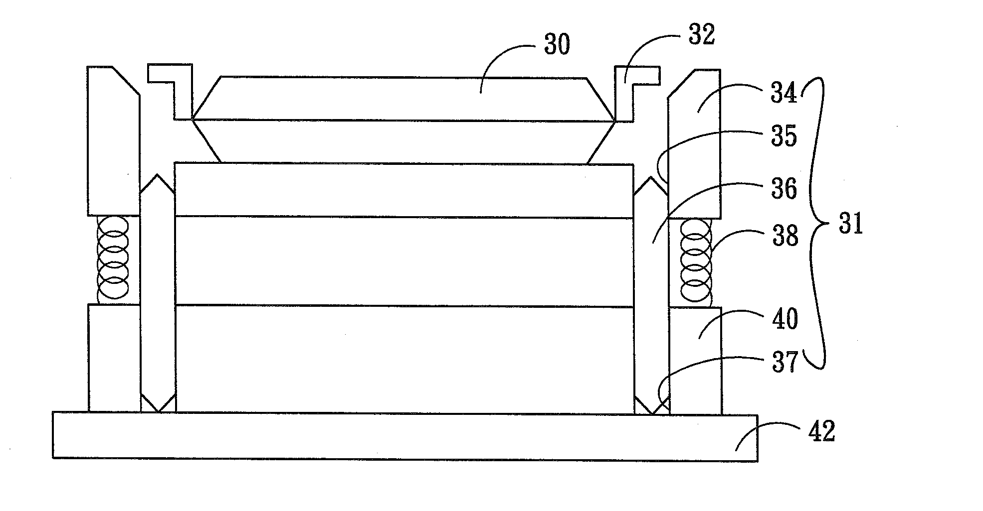 Socket, test device and test method for testing electronic element packages with leads