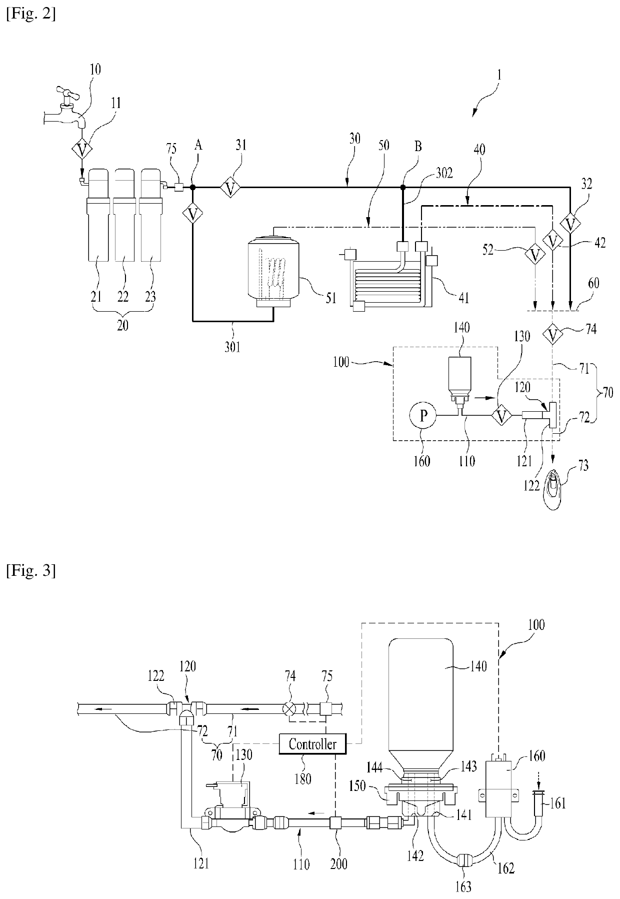 Drinking water supply device and method of controlling the same