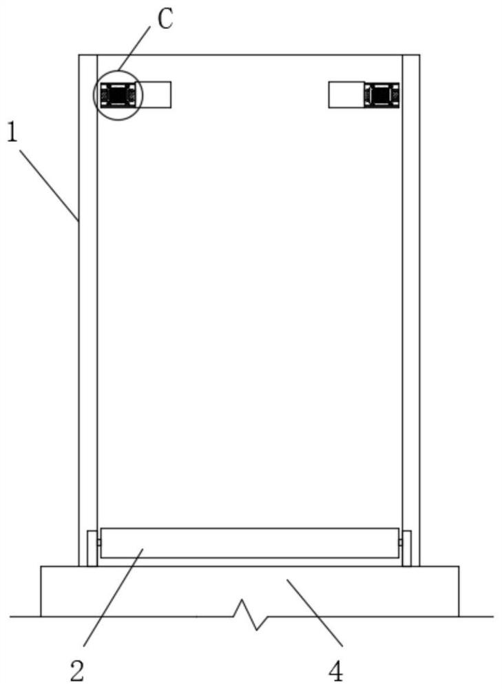 Continuous winding device for carbon fiber prepreg