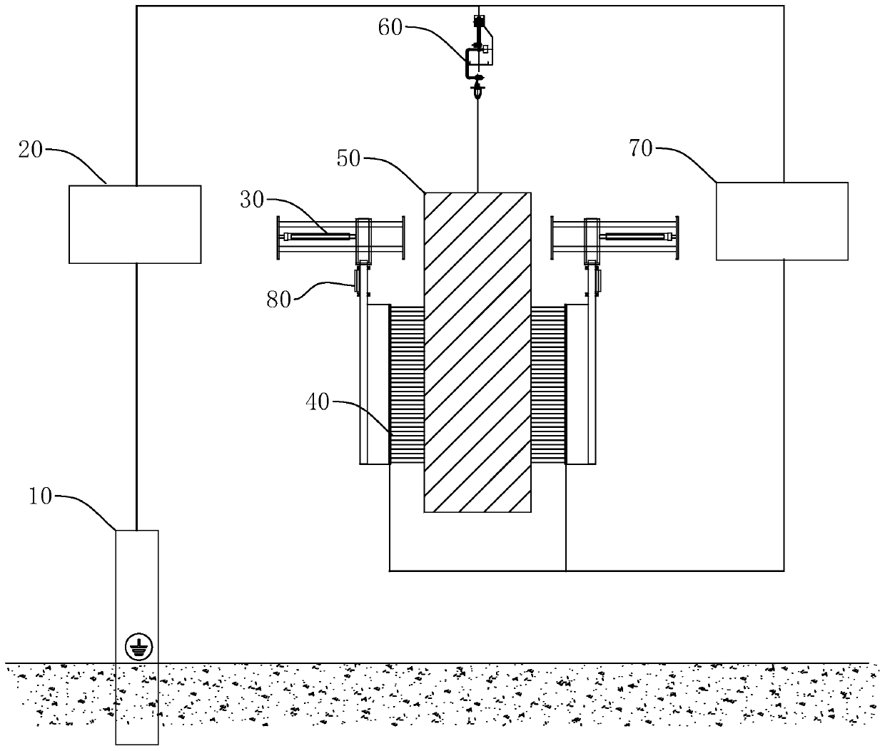 Mobile online resistance detection system for electrostatic powder spraying