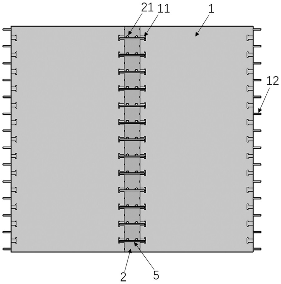 Full-prefabricated assembly type steel-concrete composite floor system and design calculation method