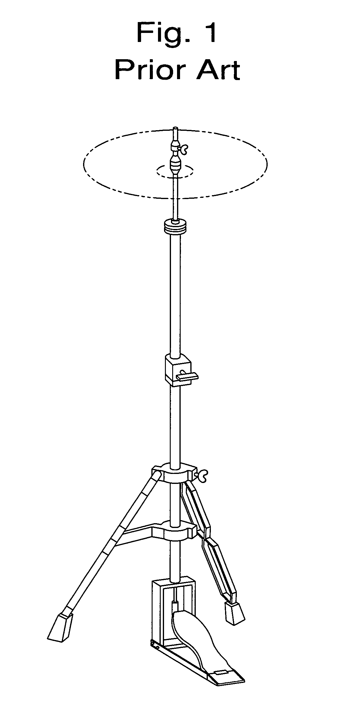 Frame structure for hi-hat assembly