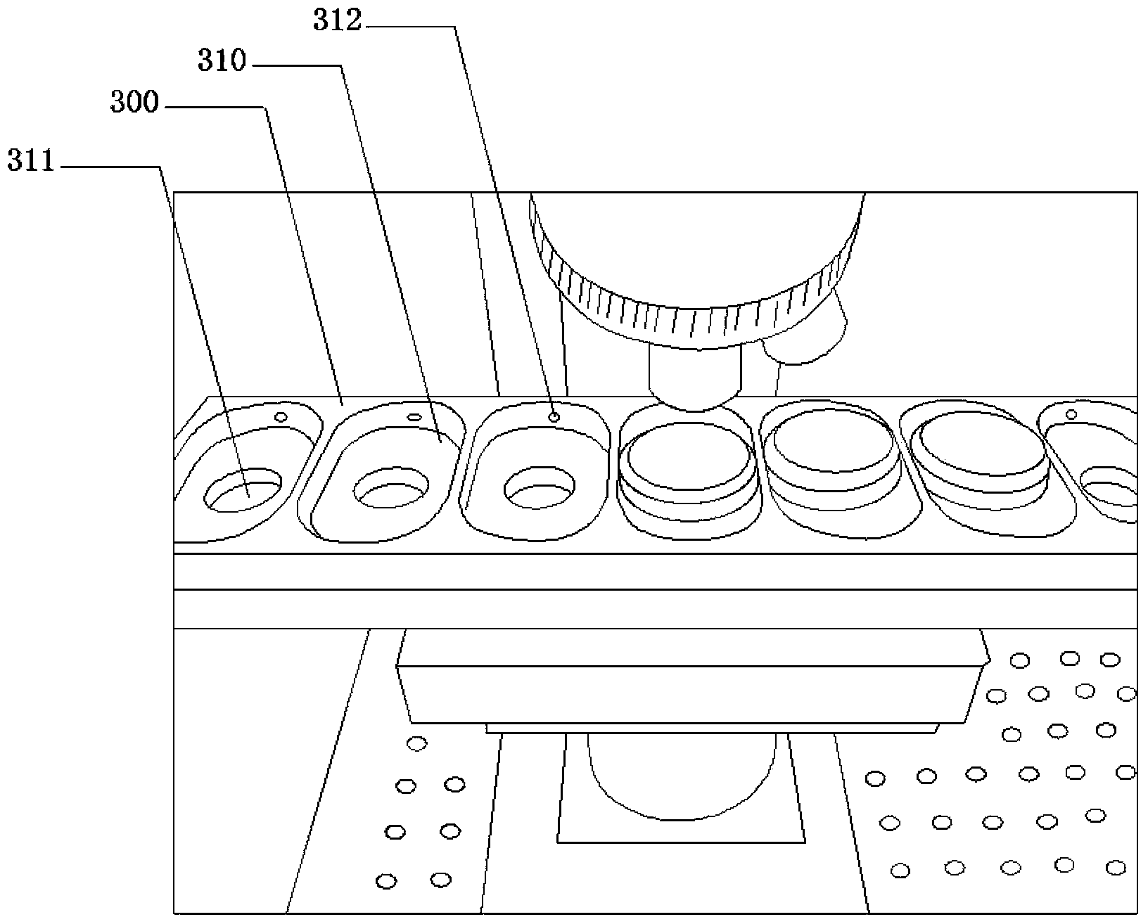 Full-automatic electrically-controlled microscope sample bench