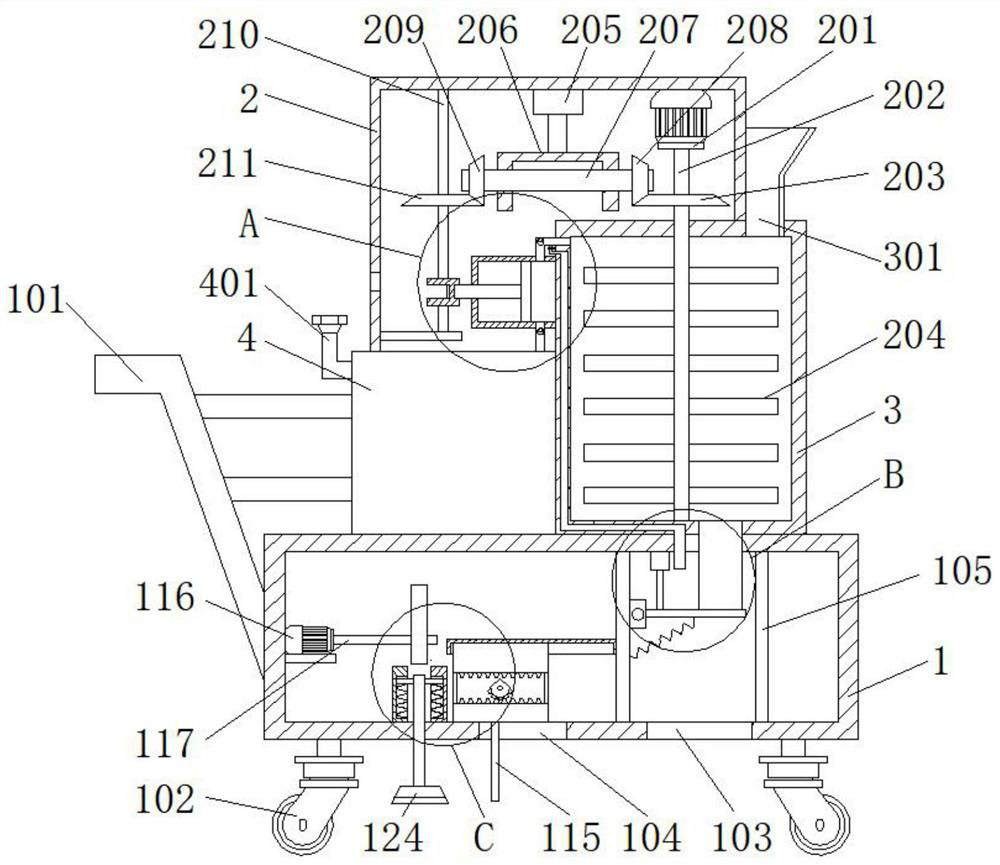 Ground cement laying device and method for construction site