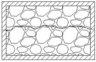 Building waste-doped geogrid cell reinforced sand blanket and construction method