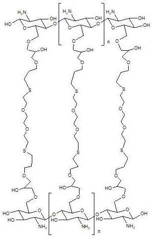 A kind of medical cationic polymer biopolymer material and its preparation method and application