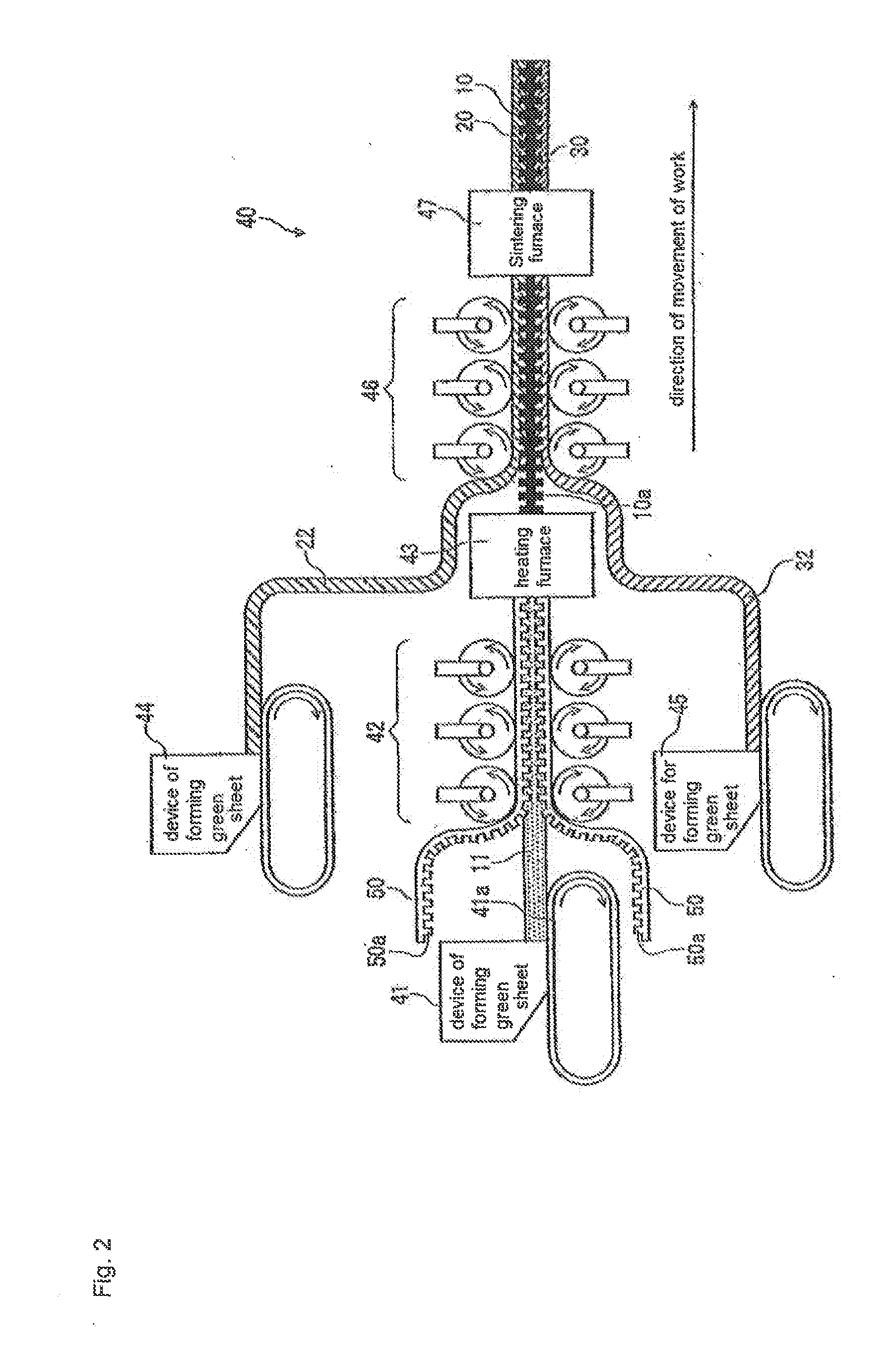 Method of manufacturing layered structure constituting all-solid-state battery, apparatus for manufacturing the same, and all-solid-state battery provided with layered structure