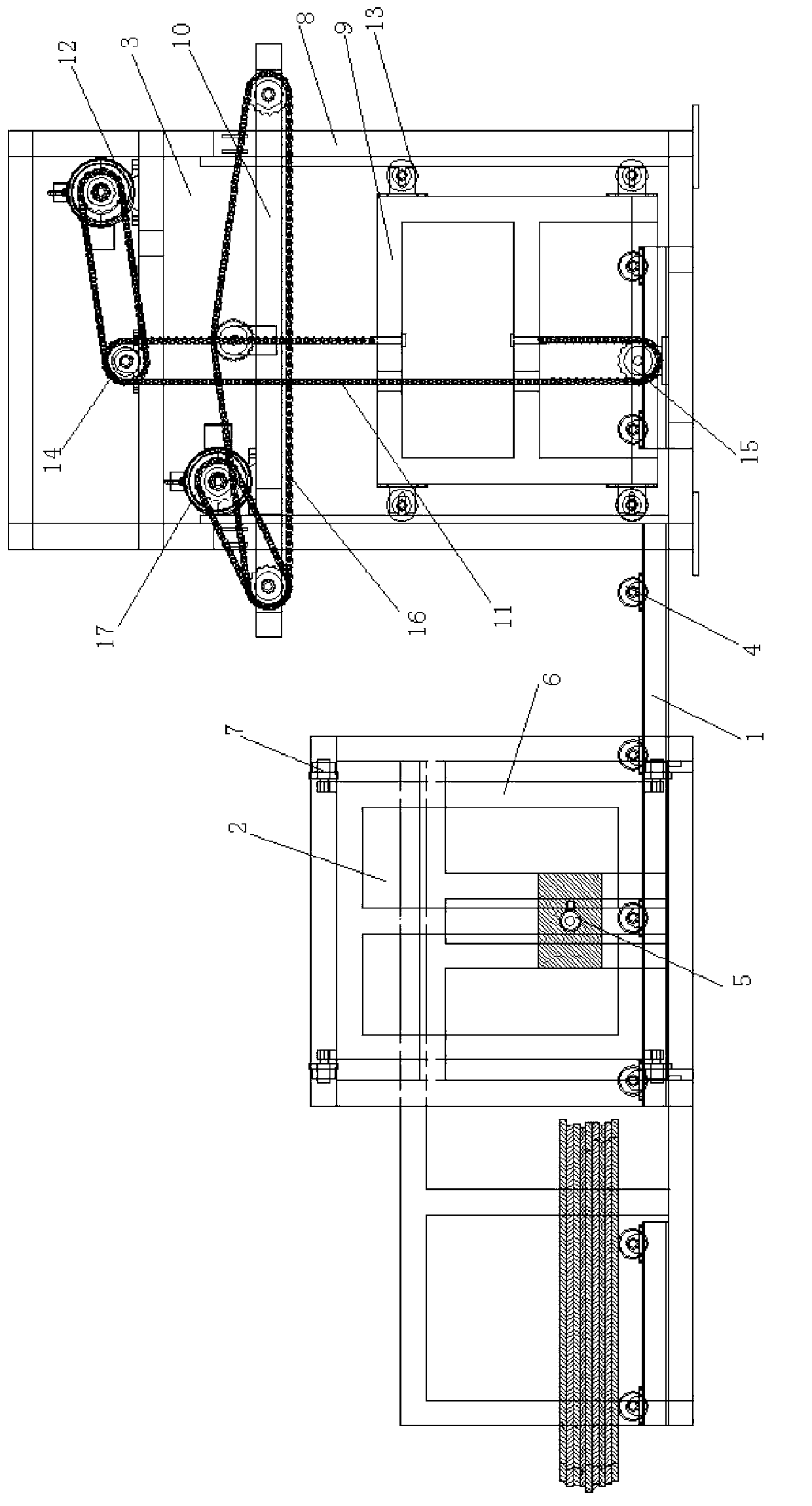 Automatic plate conveying machine