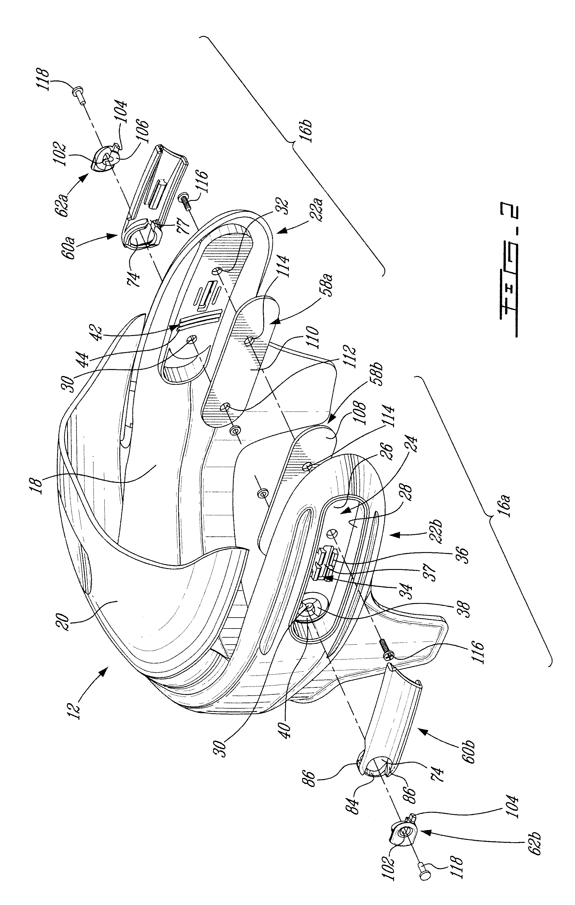 Adjustment mechanism for a helmet