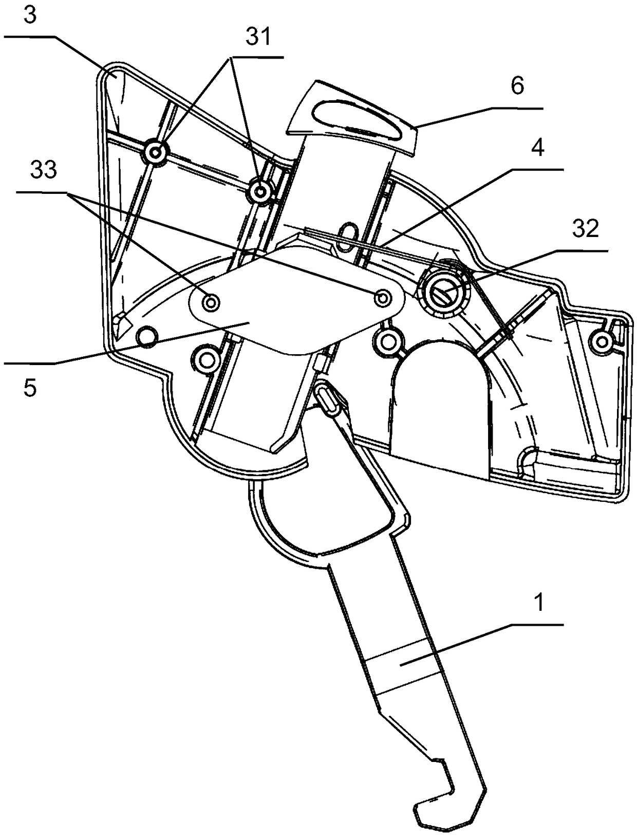 Slow rebound unlocking mechanism for interface between infant basket and trolley