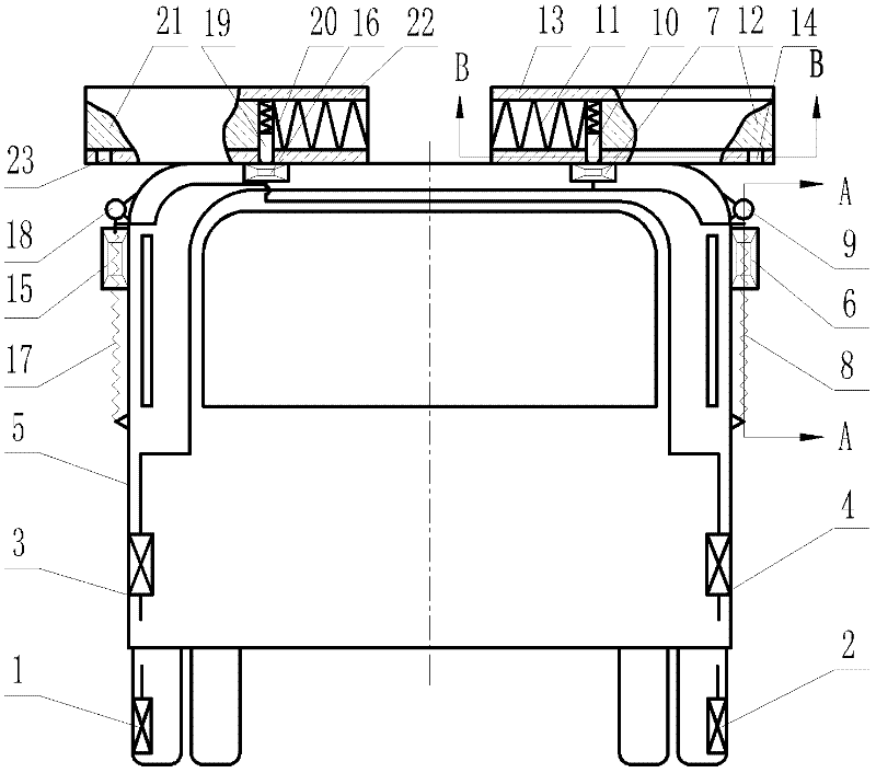 Side overturning crash cushioning device of passenger car and application method thereof