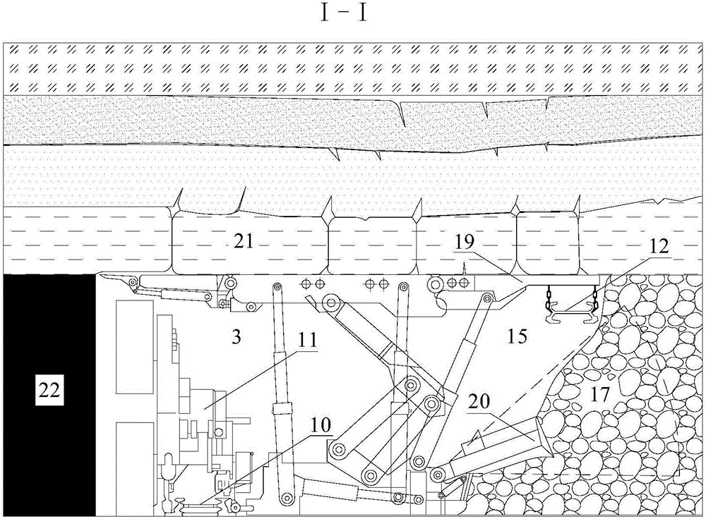 Local filling mining method for longwall face along strike of steeply dipping seam