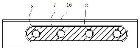 A mechanical snake with a moisture-proof structure