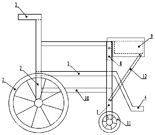 Postpartum transfer wheelchair