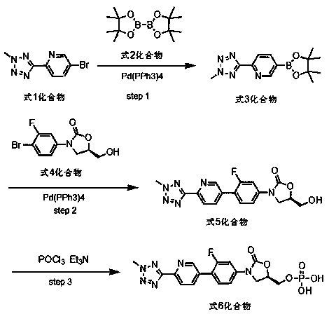 Preparation method of high-purity tedizolid phosphate