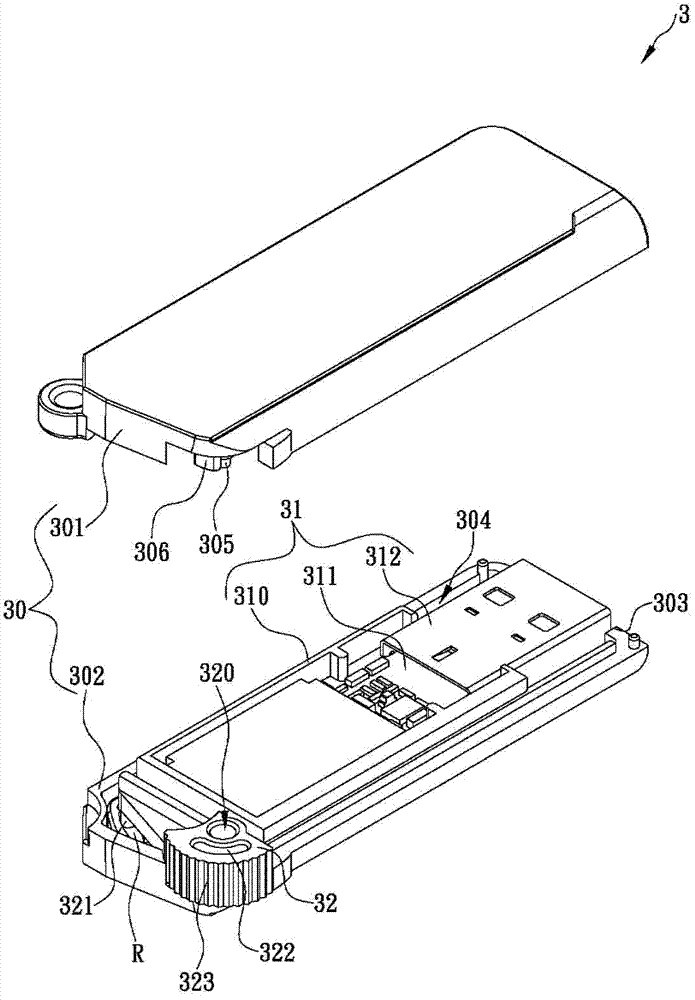 Twist and push mobile electronic device