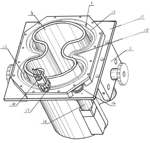 Flexible welding cutting device of workpiece with special section