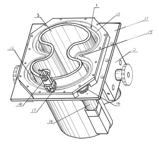 Flexible welding cutting device of workpiece with special section