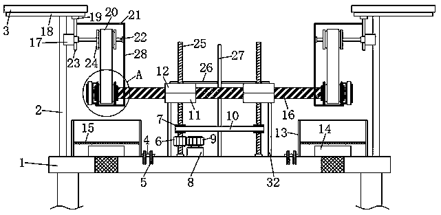 Automatic polishing and chamfering equipment for both ends of building reinforcement materials