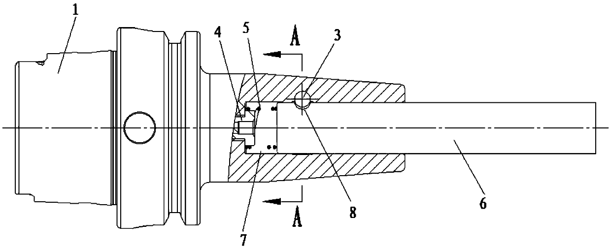 Cutter fixing structure and cutter and cutter handle suitable for same