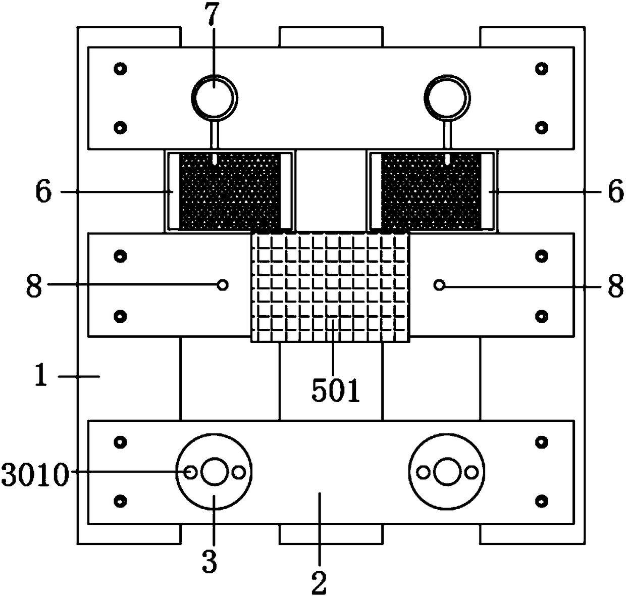 Automatic bait feeding and bait stopping monitoring device of automatic bait feeding machine