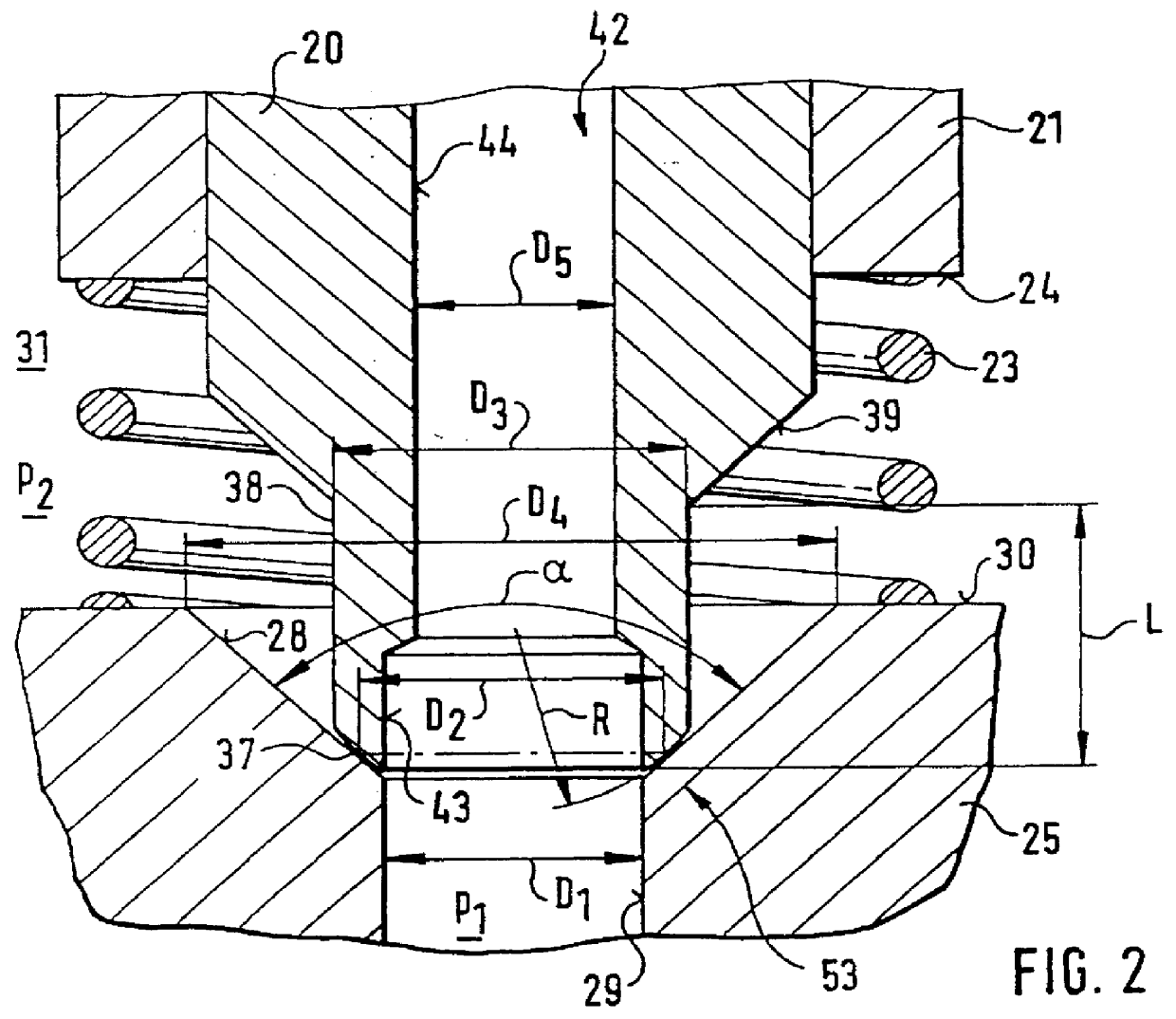 Electromagnetically actuated valve for hydraulic motor vehicle brake systems