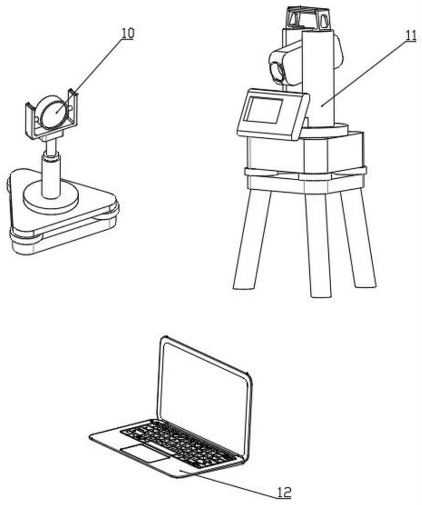 Four-pile positioning-based suction cup type wall-climbing paint spraying robot and working method thereof