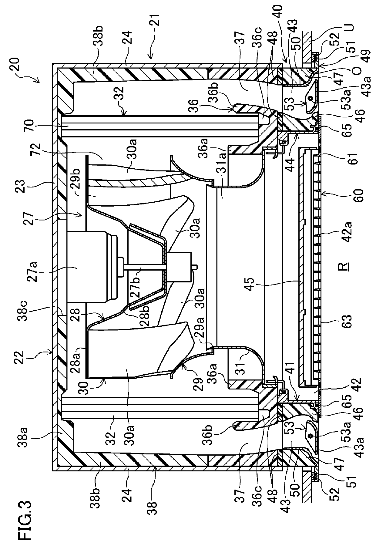 Indoor unit for air conditioning devices