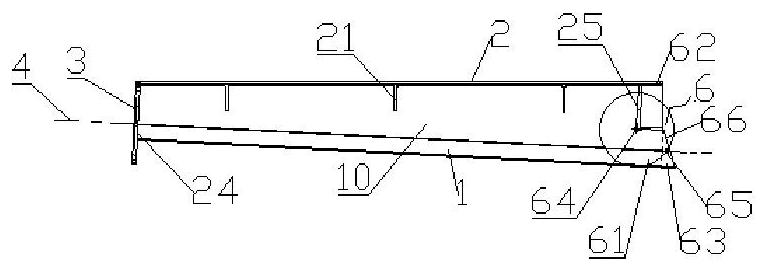 Output material pipe of feeding vehicle