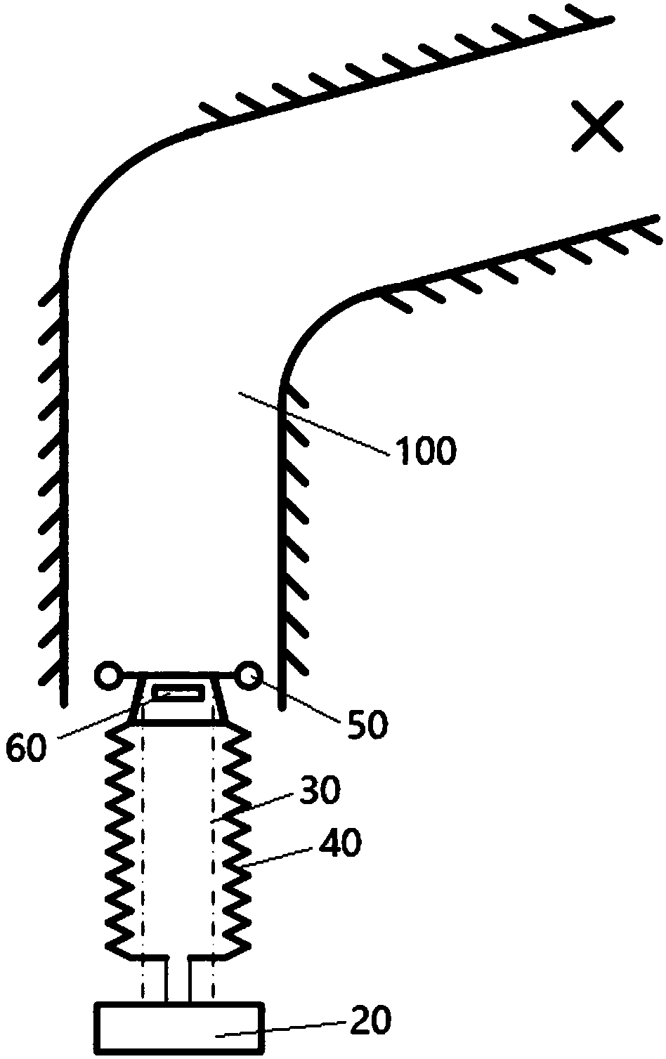 Flexible robot for narrow space detection