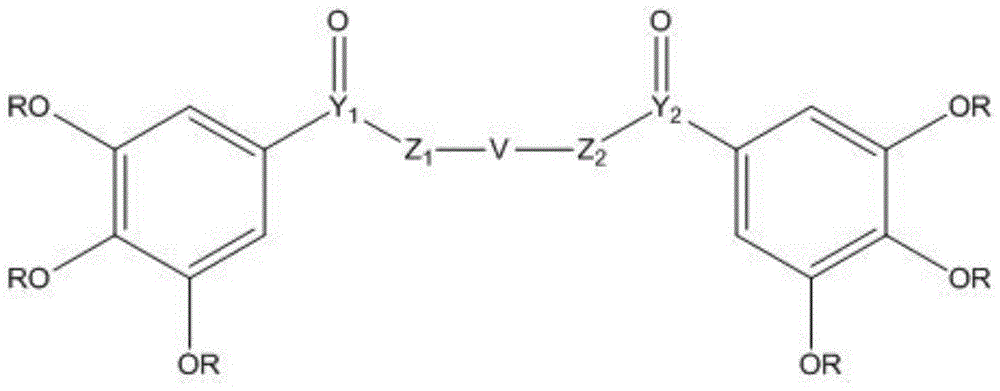 Use of bis-gallate derivatives in the preparation of medicines for treating hyperuricemia