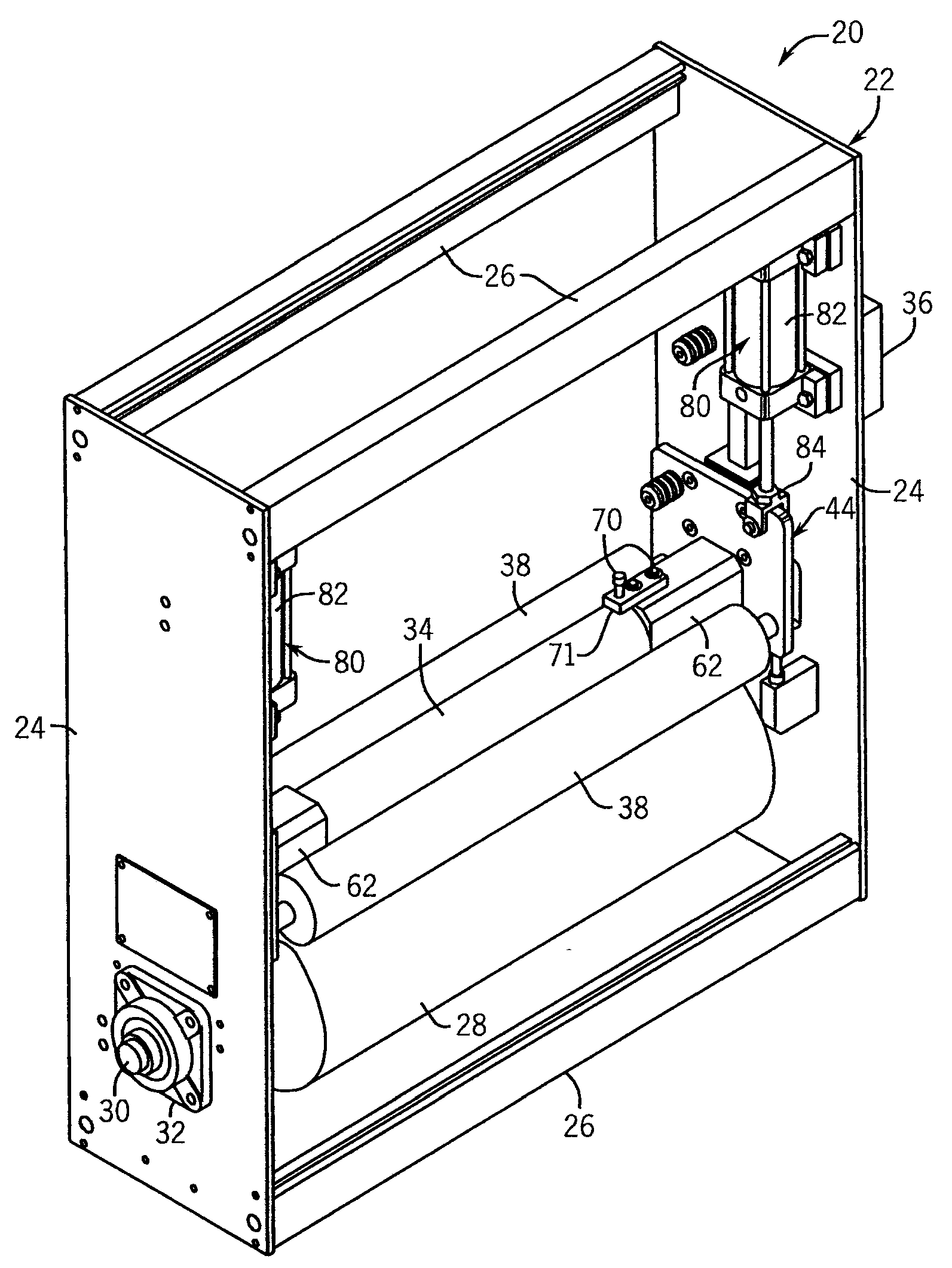 Atmospheric Treater With Roller Confined Discharge Chamber