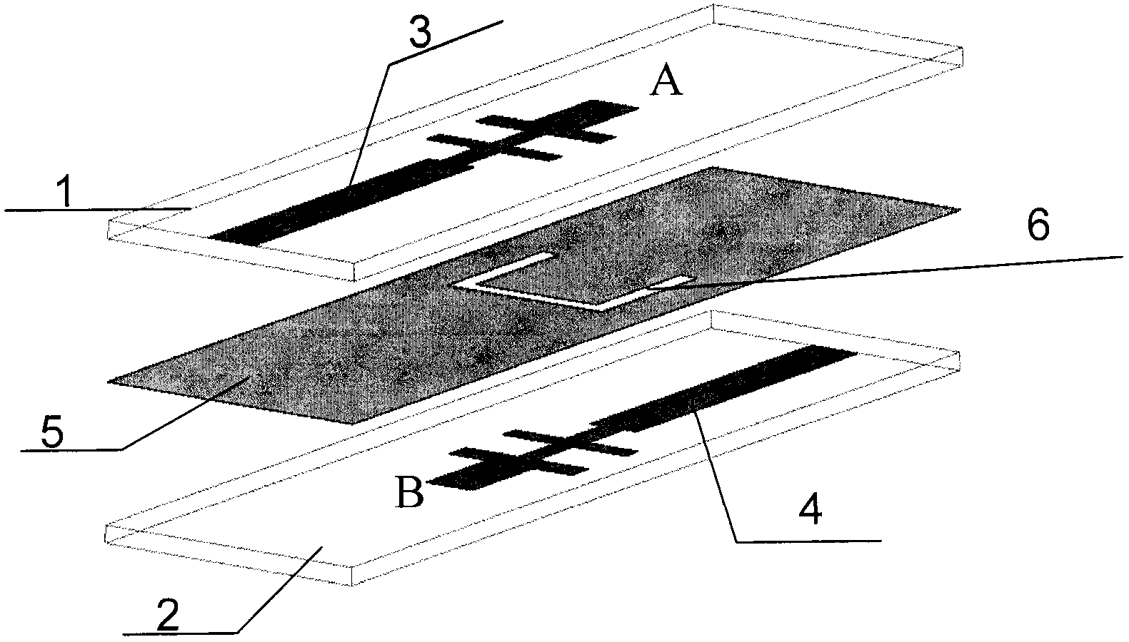 Vertical transition from broadband micro strip to micro strip