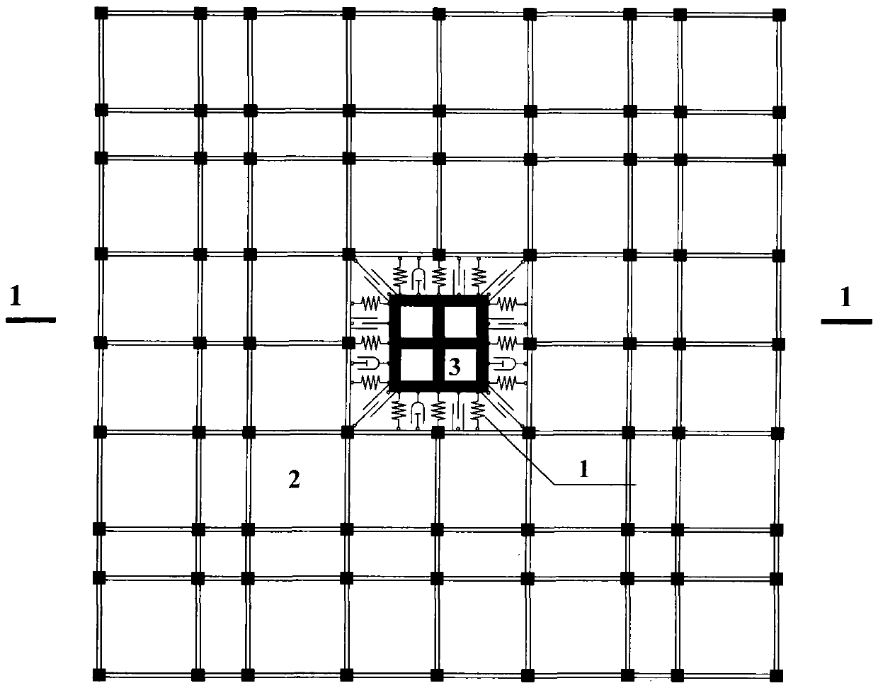 Structural horizontal or vertical and rotatable vibration isolation, shock absorption, energy dissipation structural system