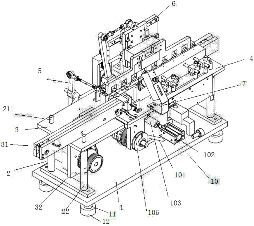 Cam carrying and blowing-dedusting device