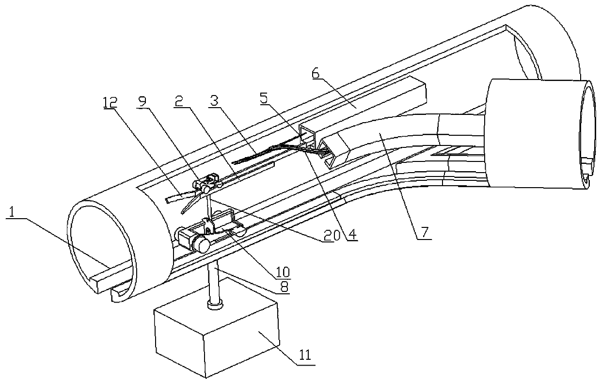 Overhead rail transportation system and turnout system thereof