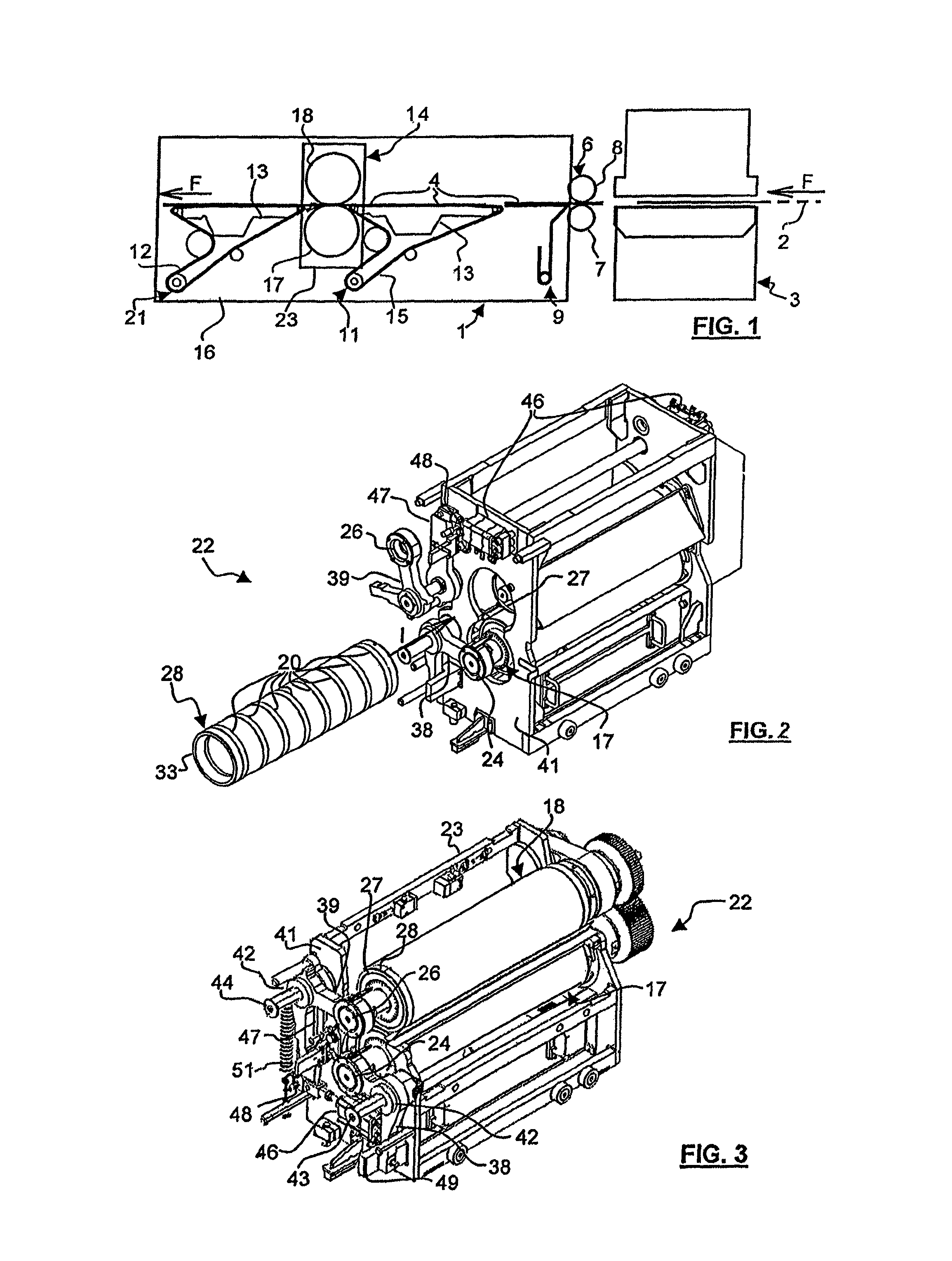 Waste stripping unit with simplified tool change for a packaging production machine