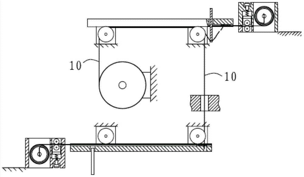 Semi-automatic wire threading device for wire cutting machine