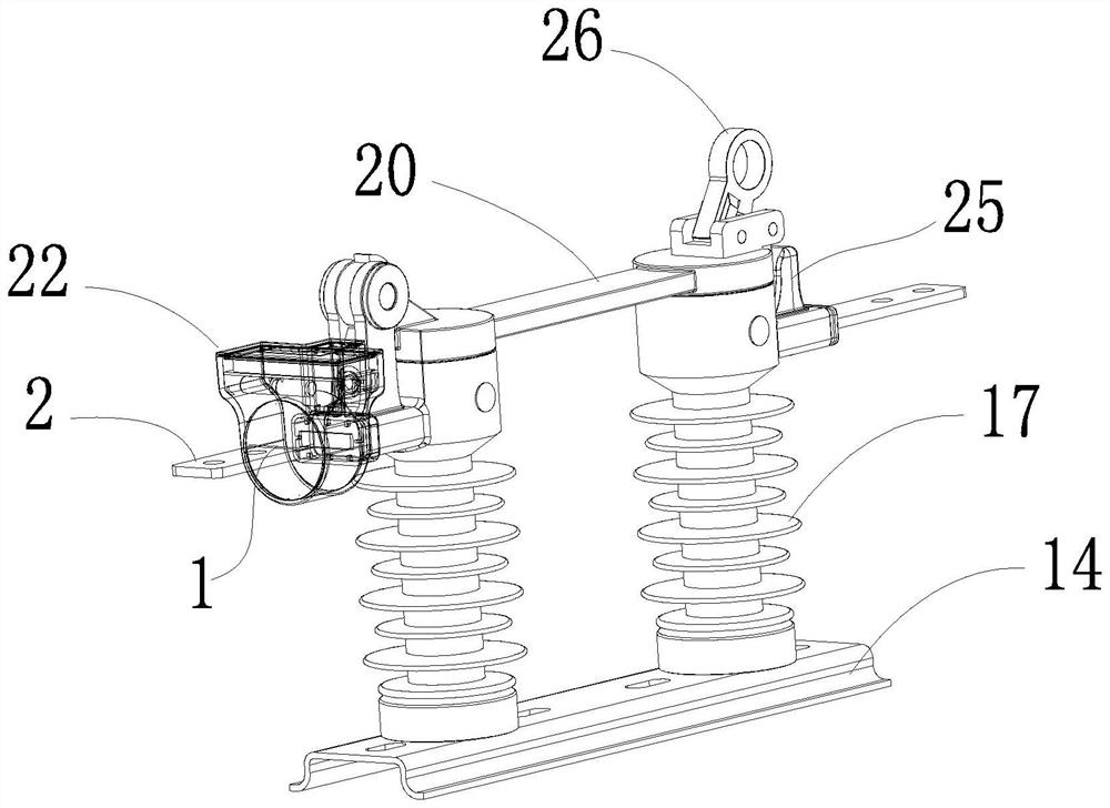 Intelligent isolating switch capable of being monitored on line