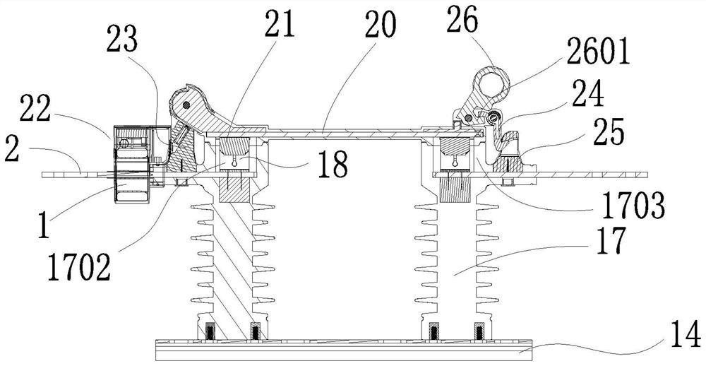 Intelligent isolating switch capable of being monitored on line