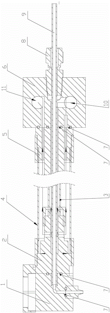 Photoresist pipeline sleeve insulation device