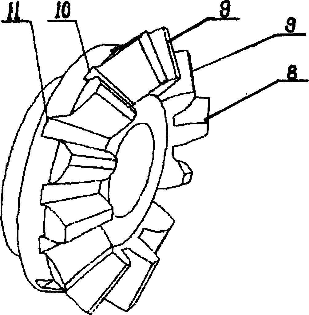 Differential mechanism with variable transmission ratio and eliminating slip