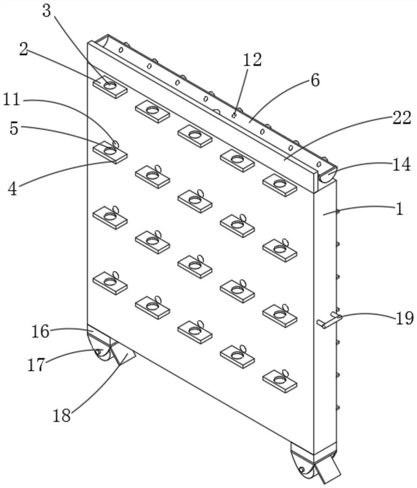 Assembly type soilless culture green plant wall