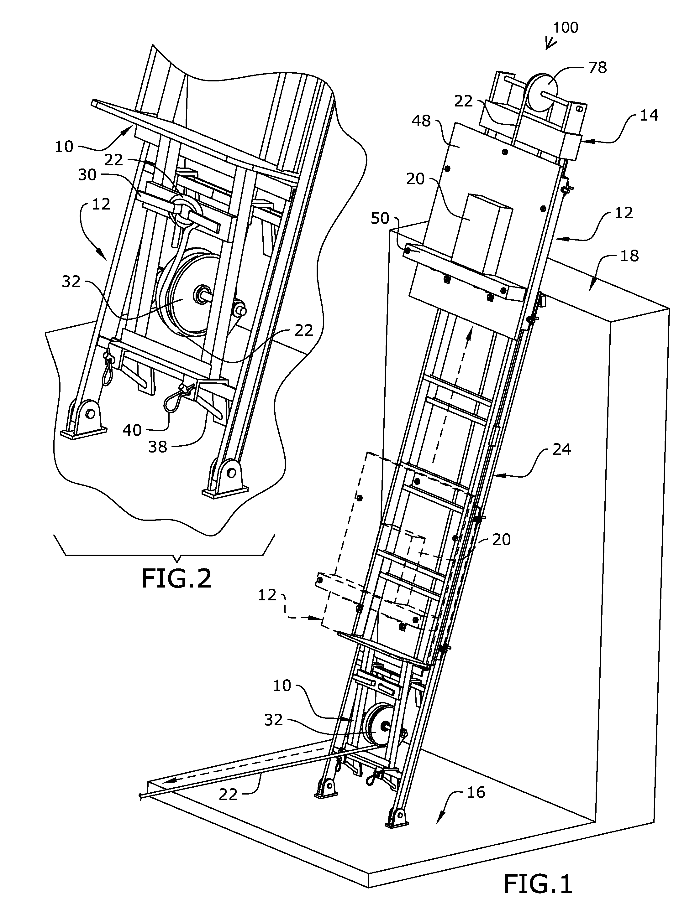 Ladder lift system