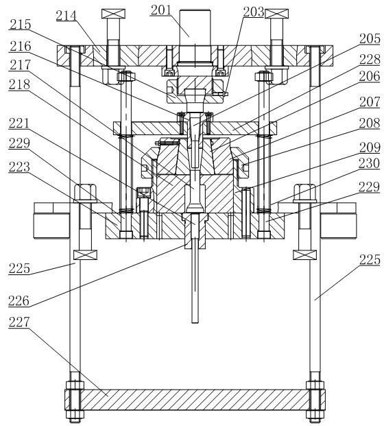 Forging method for forming through holes of working clamping plates by hot extrusion