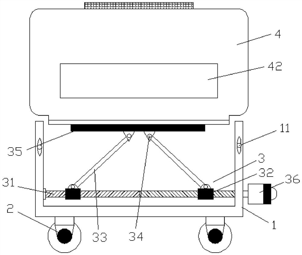 Ultrasonic department examination auxiliary device