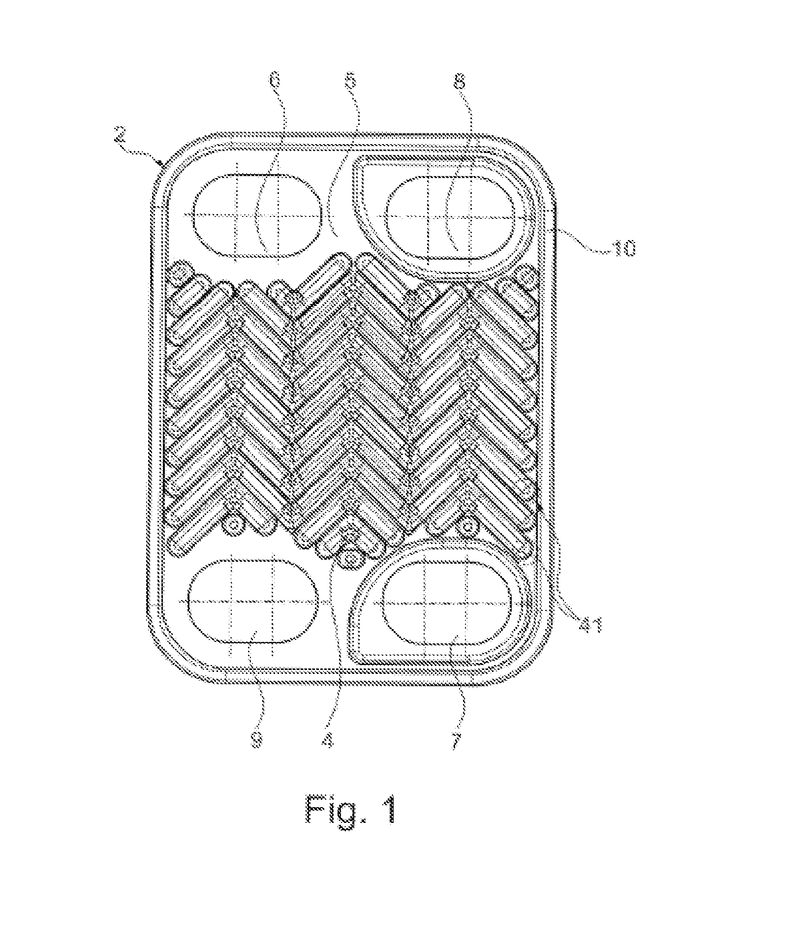 Stacked plate heat exchanger