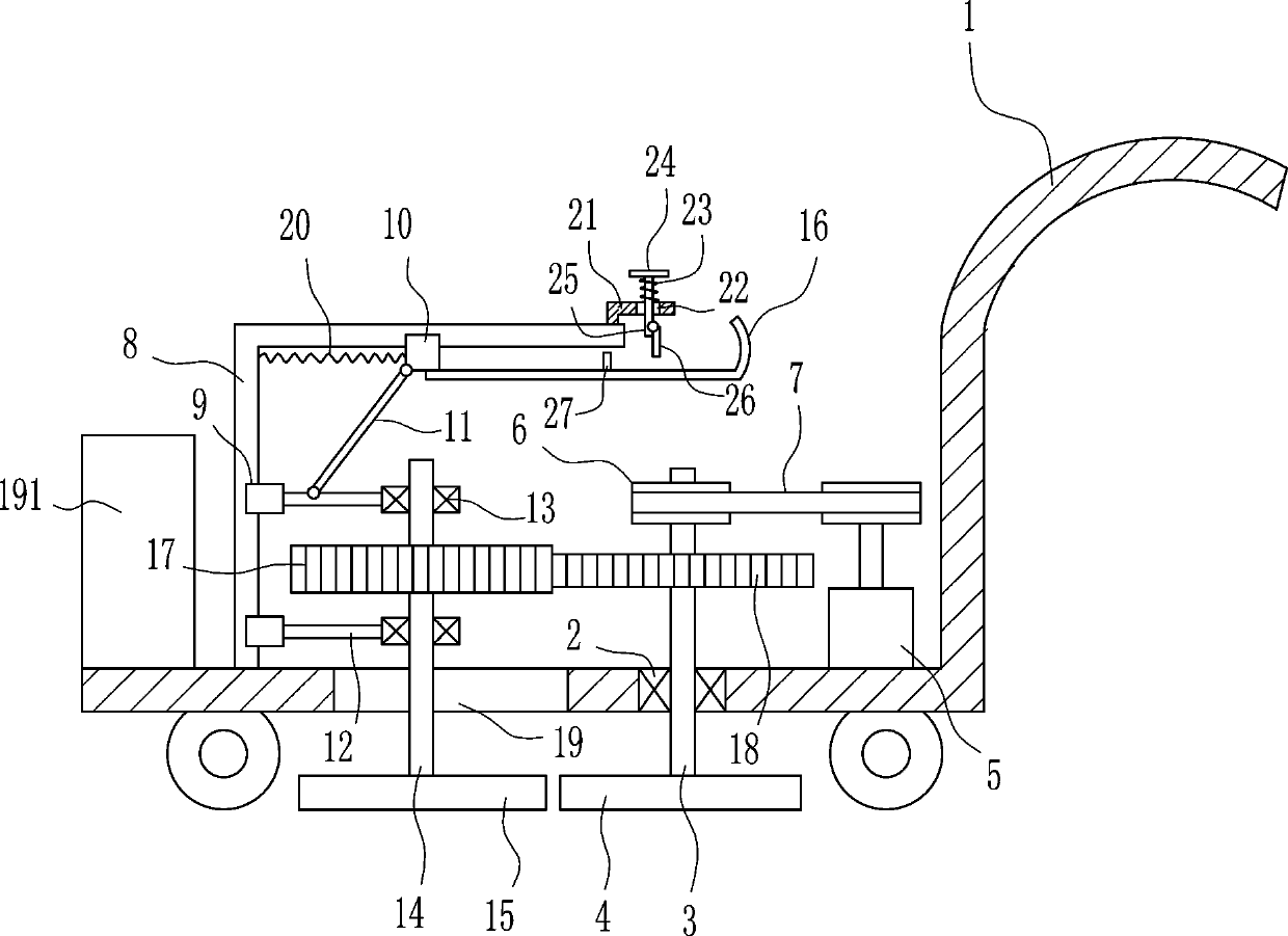 A kind of grinding stone machine with adjustable grinding area for bridge construction