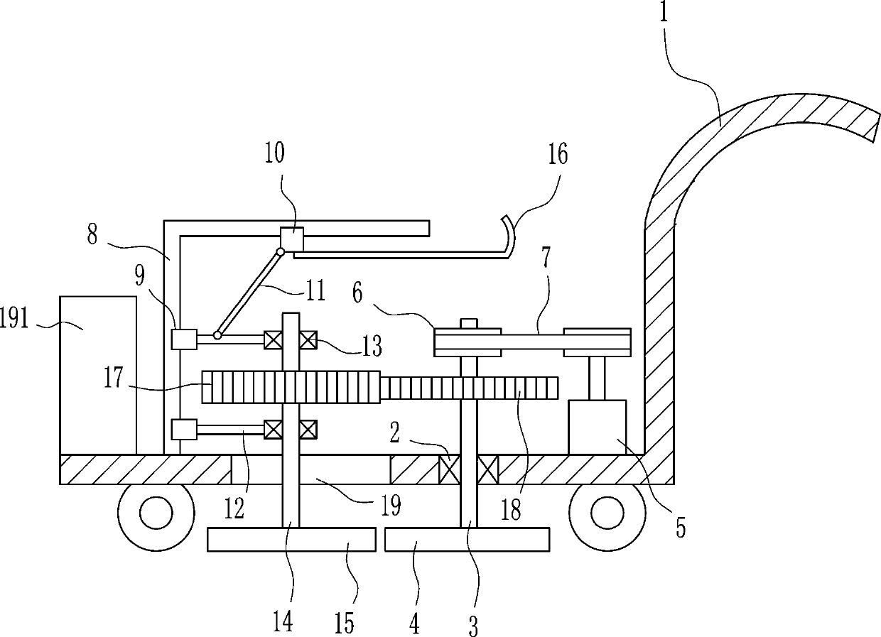 A kind of grinding stone machine with adjustable grinding area for bridge construction