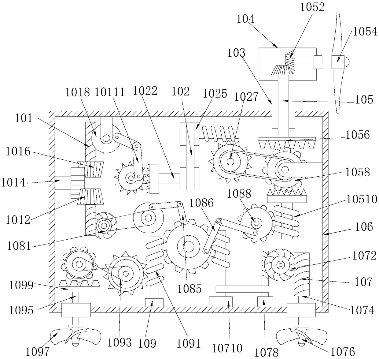 Logistics automatic goods distribution vehicle